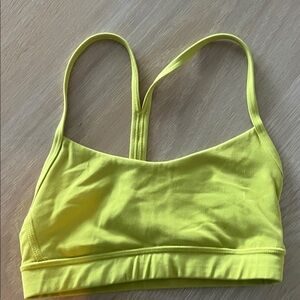 Lululemon Athletica Bright Yellow Sports Bra